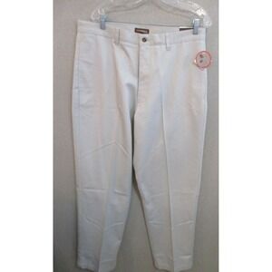 Y2K Cambridge Classics Khaki Pants Size 36 X 32 NWT 100% Cotton Classic Fit